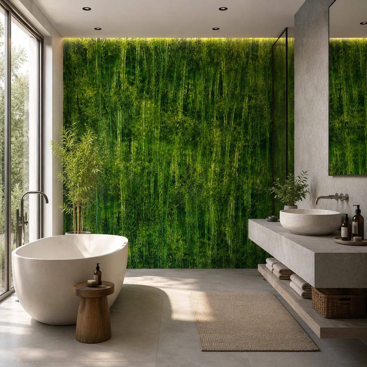 Baño con revestimiento UV